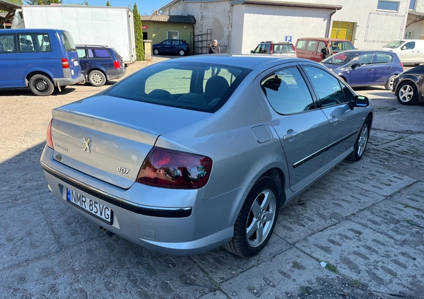 Peugeot 407 cena 4900 przebieg: 250000, rok produkcji 2005 z Mrągowo małe 46